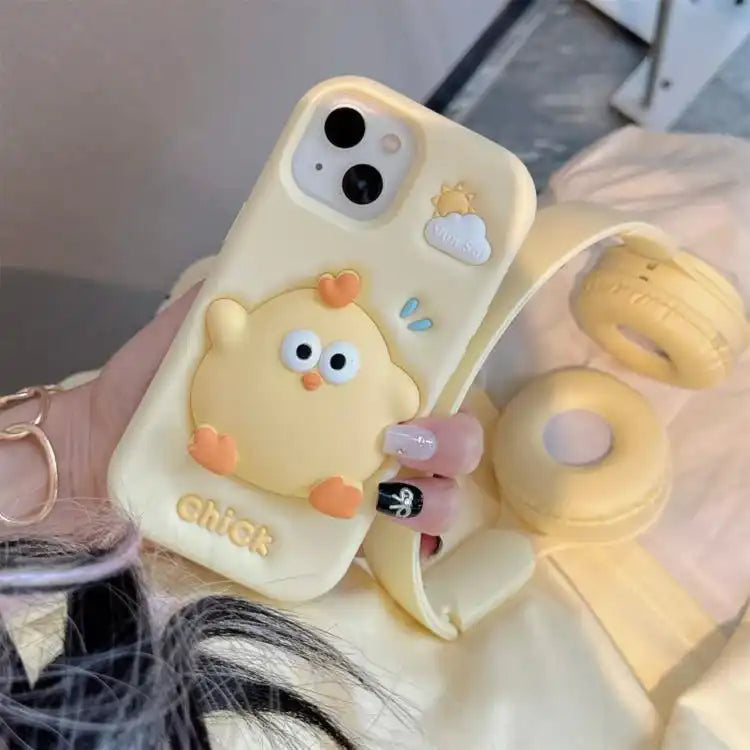 Pressable Chick Silicone Phone Case