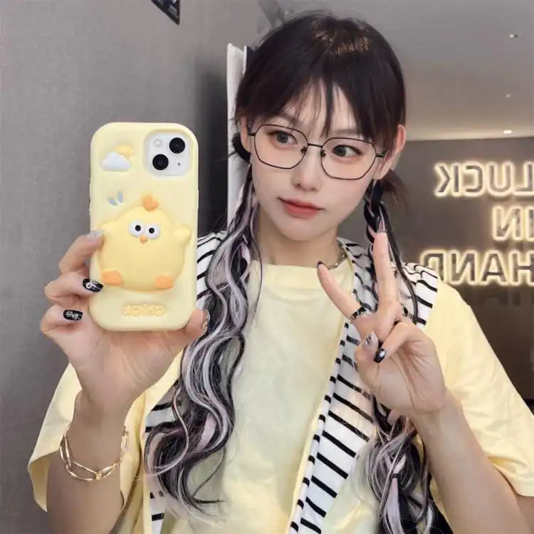 Pressable Chick Silicone Phone Case