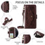 Multi-card Slots Crossbody Cowhide Leather Phone Case