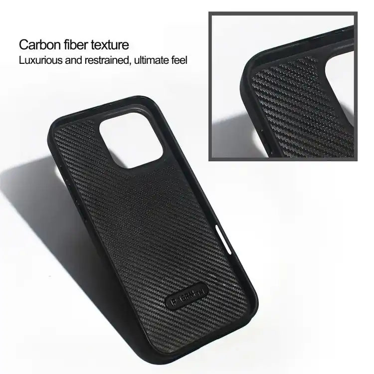 Litchi Texture PU MagSafe Back Cover Phone Case