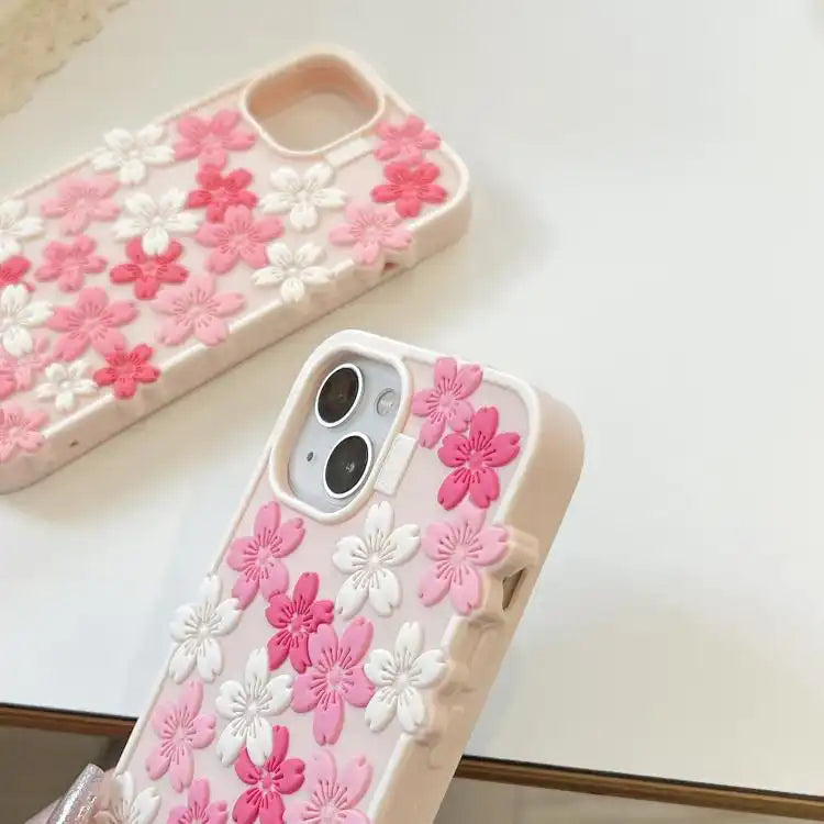 Cherry Blossoms Silicone Phone Case