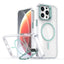Bright Color Clear MagSafe Lens Frame Holder Phone Case