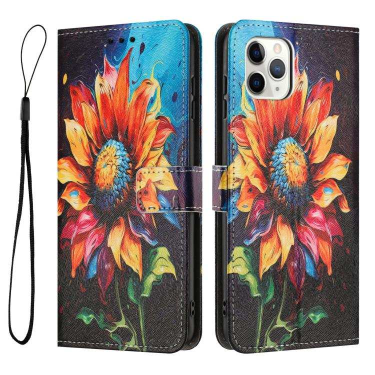 Color Drawing Pattern Leather Phone Case