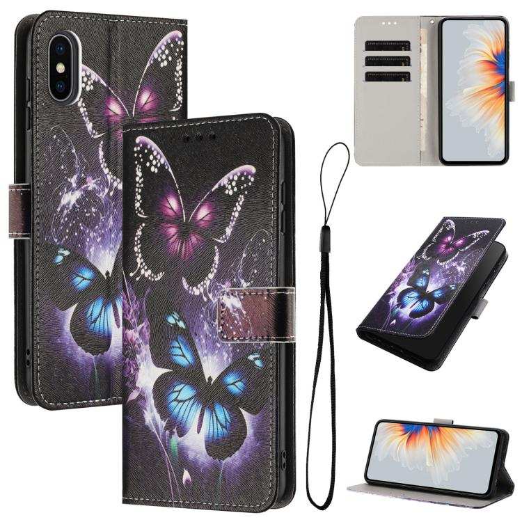 Color Drawing Pattern Leather Phone Case