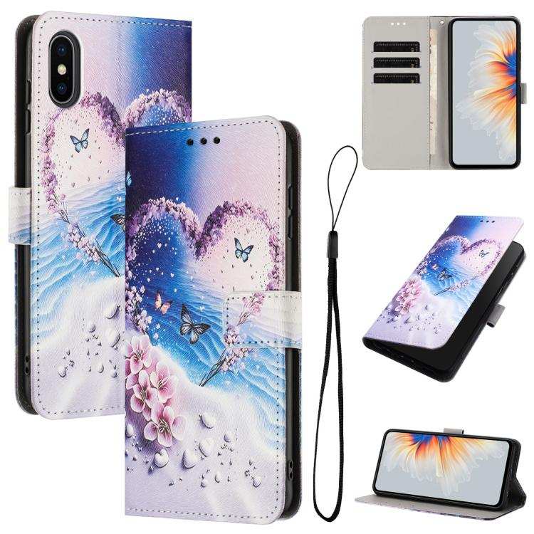 Color Drawing Pattern Leather Phone Case
