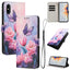 Color Drawing Pattern Leather Phone Case