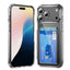 Crystal Clear Card Slot PC Hybrid TPU Phone Case