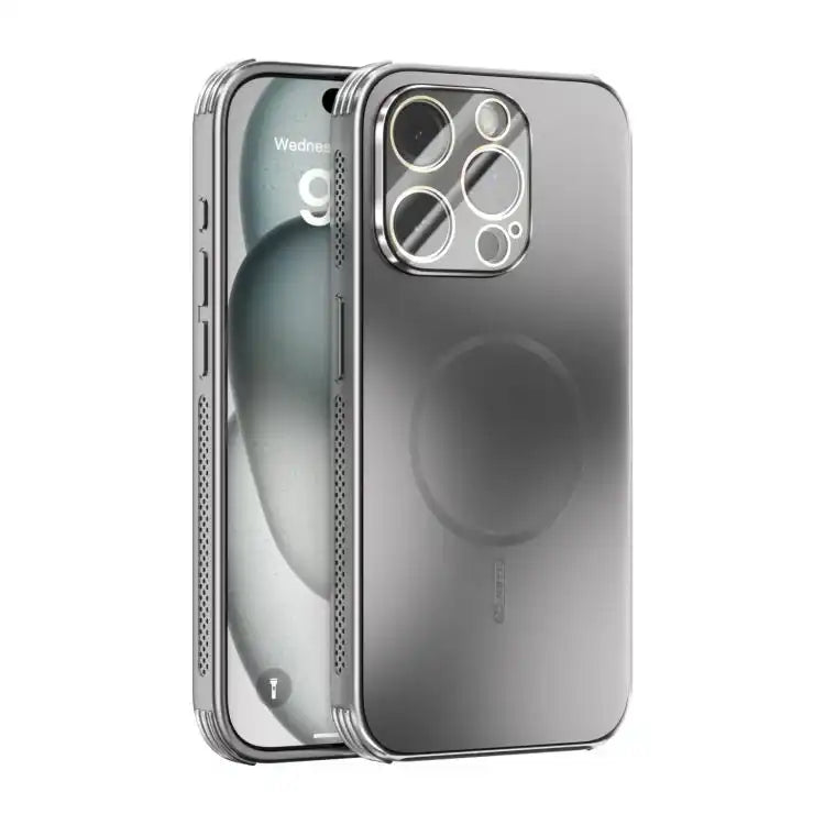 ABEEL Heat Dissipation Frosted MagSafe Phone Case with Lens Film