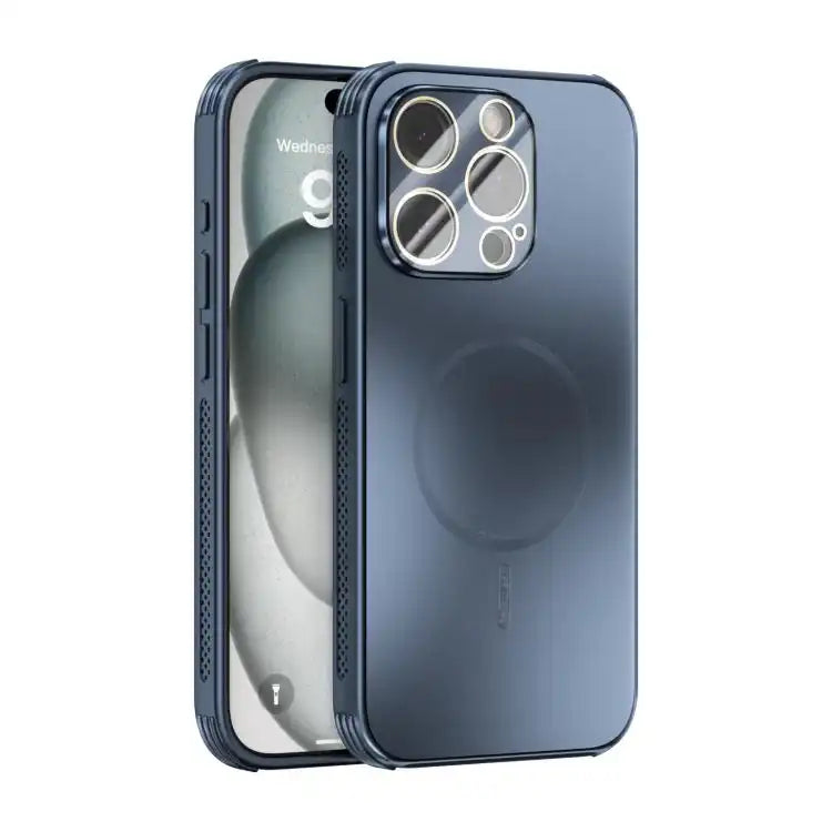 ABEEL Heat Dissipation Frosted MagSafe Phone Case with Lens Film