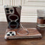 Walnut Metal Frameless 360 Degree Rotation Holder MagSafe Phone Case