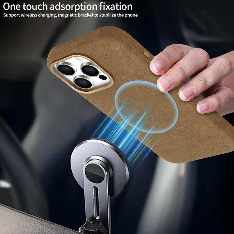 VIETAO Suede MagSafe PU Leather Phone Case