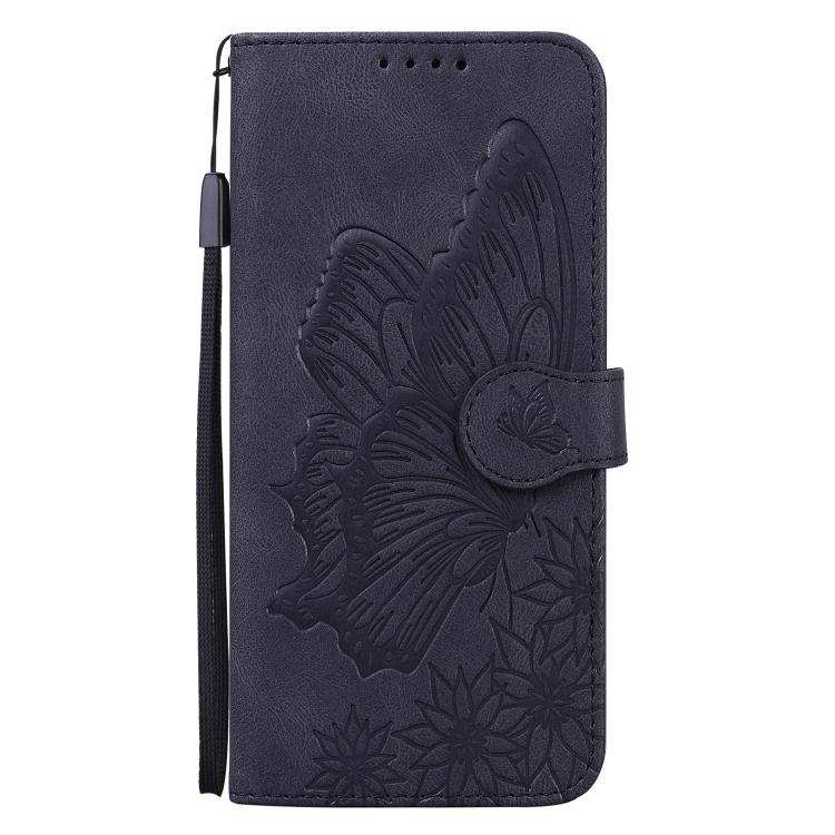 Retro Skin Feel Butterflies Embossing Horizontal Flip Leather Phone Case