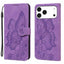 Retro Skin Feel Butterflies Embossing Horizontal Flip Leather Phone Case