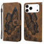 Retro Skin Feel Butterflies Embossing Horizontal Flip Leather Phone Case