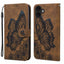 Retro Skin Feel Butterflies Embossing Horizontal Flip Leather Phone Case