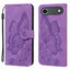 Retro Skin Feel Butterflies Embossing Horizontal Flip Leather Phone Case