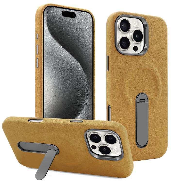 VIETAO Suede MagSafe PU Leather Phone Case with Holder