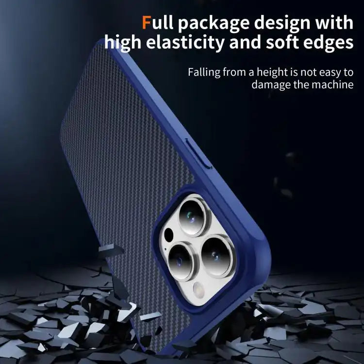 Carbon Fiber Texture Skin-feel MagSafe Phone Case