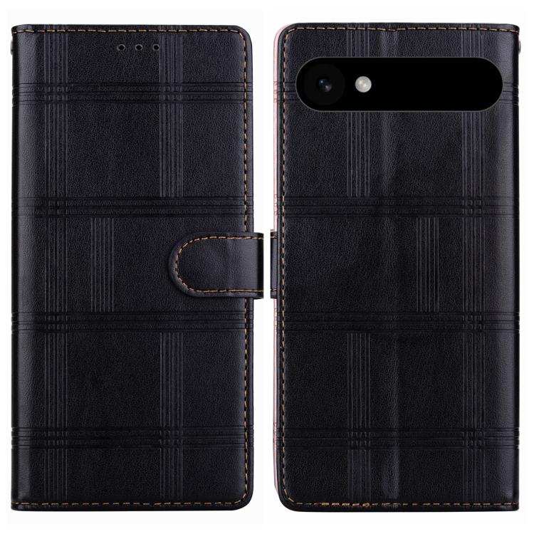 Embossed Checkered Leather Phone Case