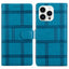 Embossed Checkered Leather Phone Case