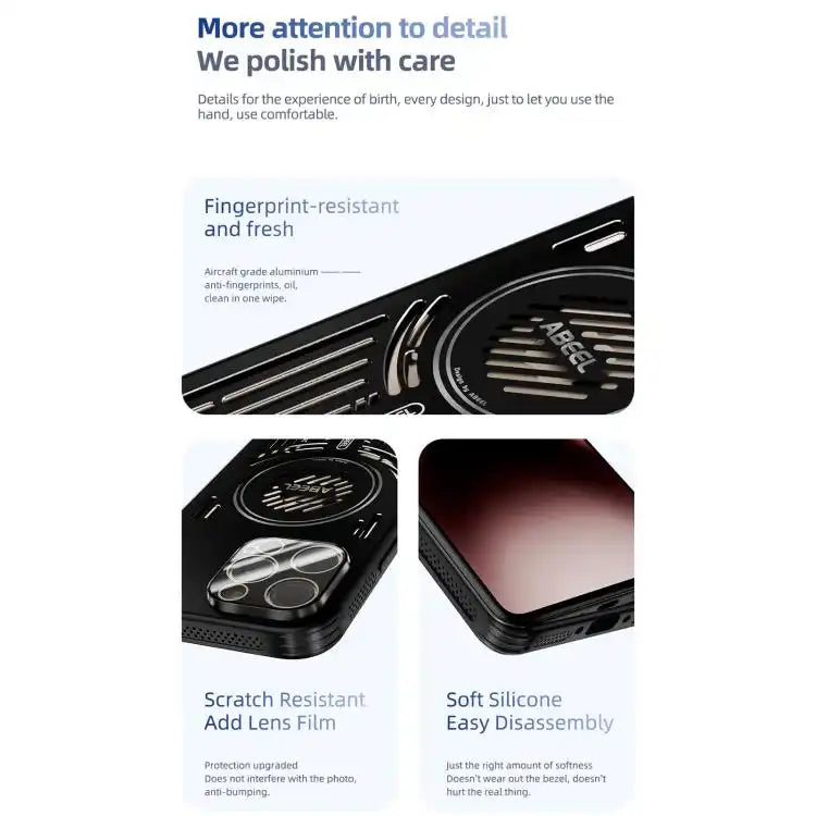 ABEEL Ice Fox Series Magsafe Heat Sink Cooling Phone Case