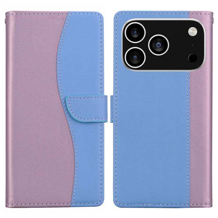 Embossed Two-Color Leather Phone Case