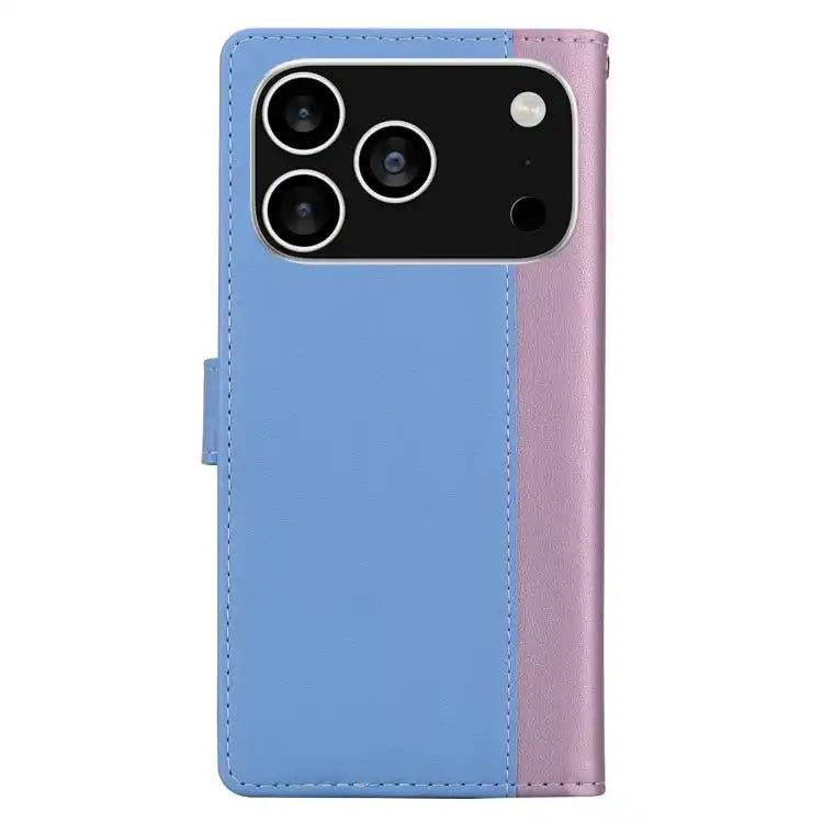 Embossed Two-Color Leather Phone Case