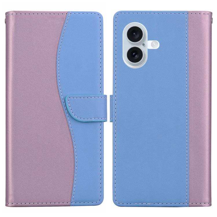 Embossed Two-Color Leather Phone Case