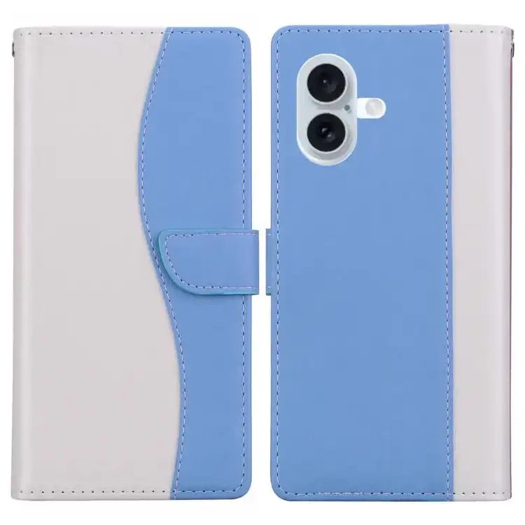 Embossed Two-Color Leather Phone Case