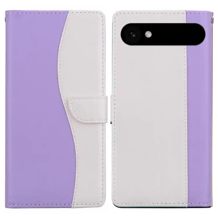 Embossed Two-Color Leather Phone Case