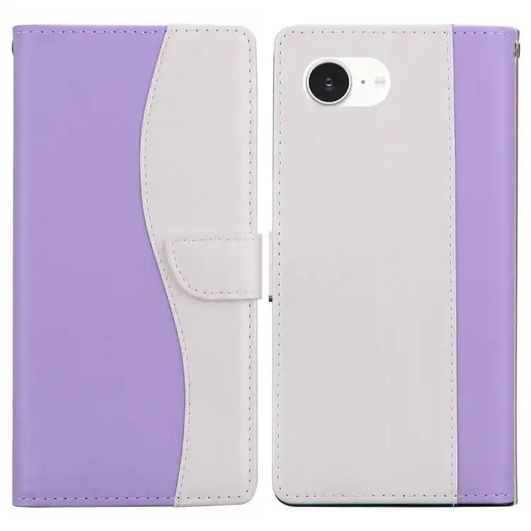 Embossed Two-Color Leather Phone Case