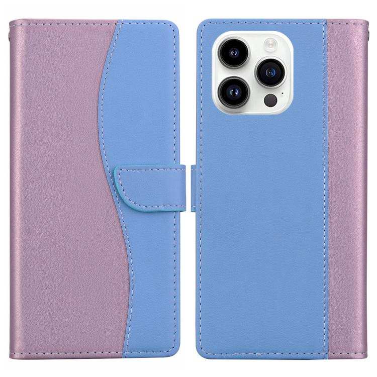 Embossed Two-Color Leather Phone Case