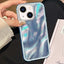 3 in 1 Diamond Lens Frame Quicksand Pattern Phone Case