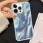3 in 1 Diamond Lens Frame Quicksand Pattern Phone Case