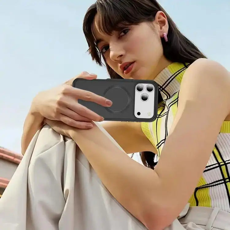 Imitation Original CD Texture Magsafe PC Hybrid TPU Phone Case