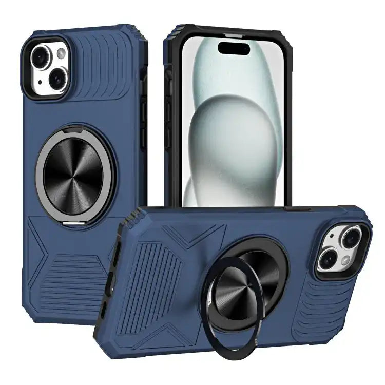 Alloy Rotating Holder MagSafe Shockproof Phone Case