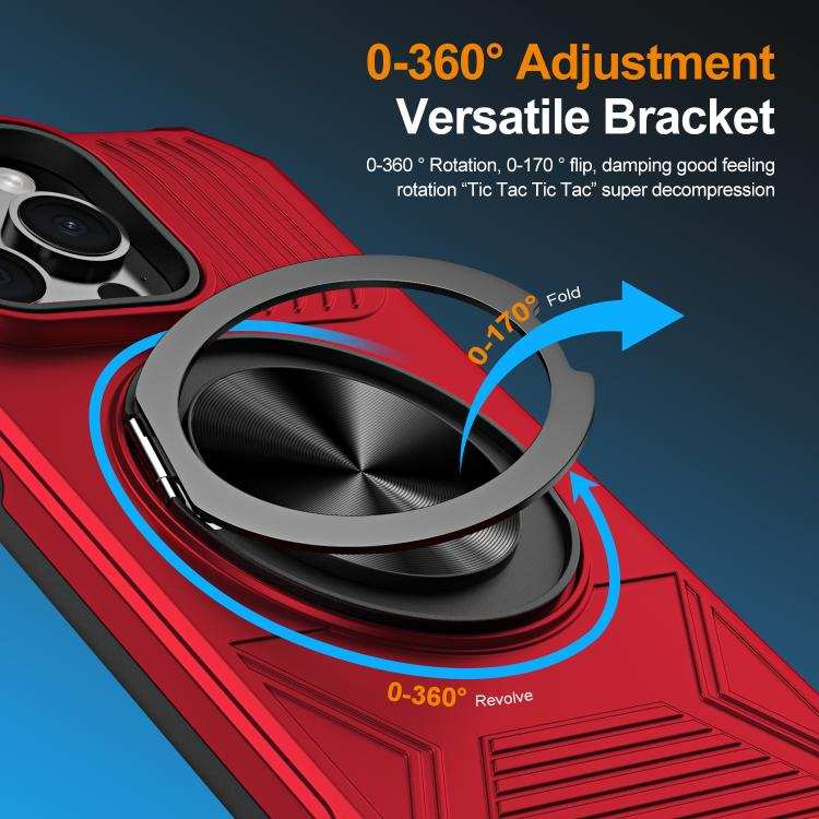 Alloy Rotating Holder MagSafe Shockproof Phone Case