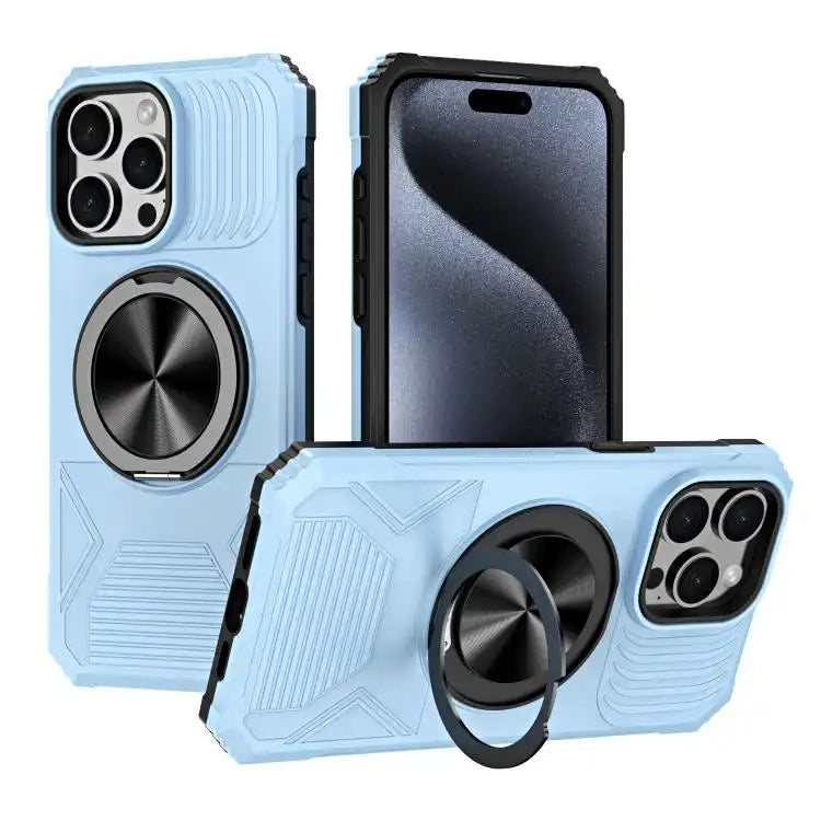 Alloy Rotating Holder MagSafe Shockproof Phone Case