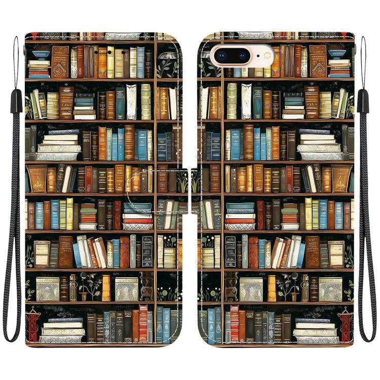 Crystal Texture Colored Drawing Leather Phone Case