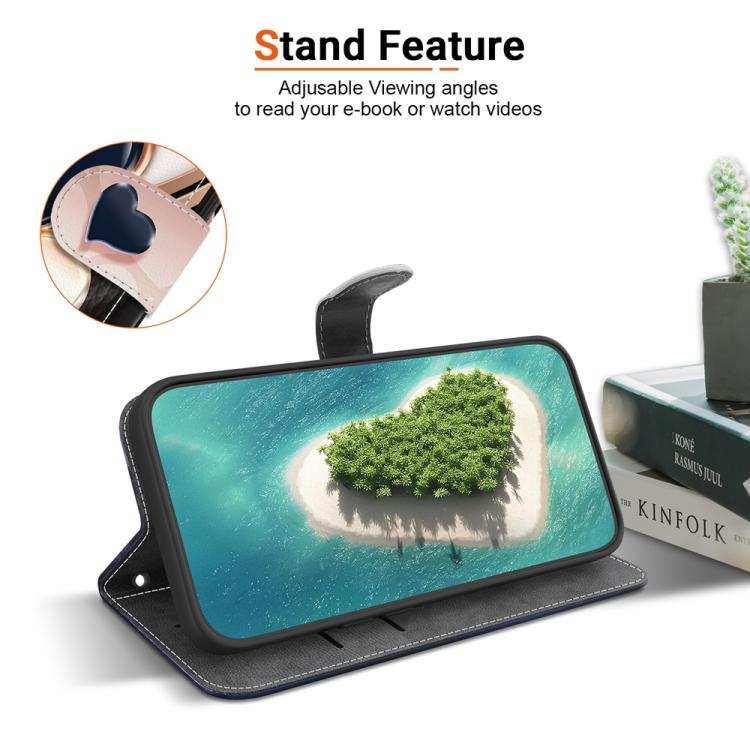 Crystal Texture Colored Drawing Leather Phone Case