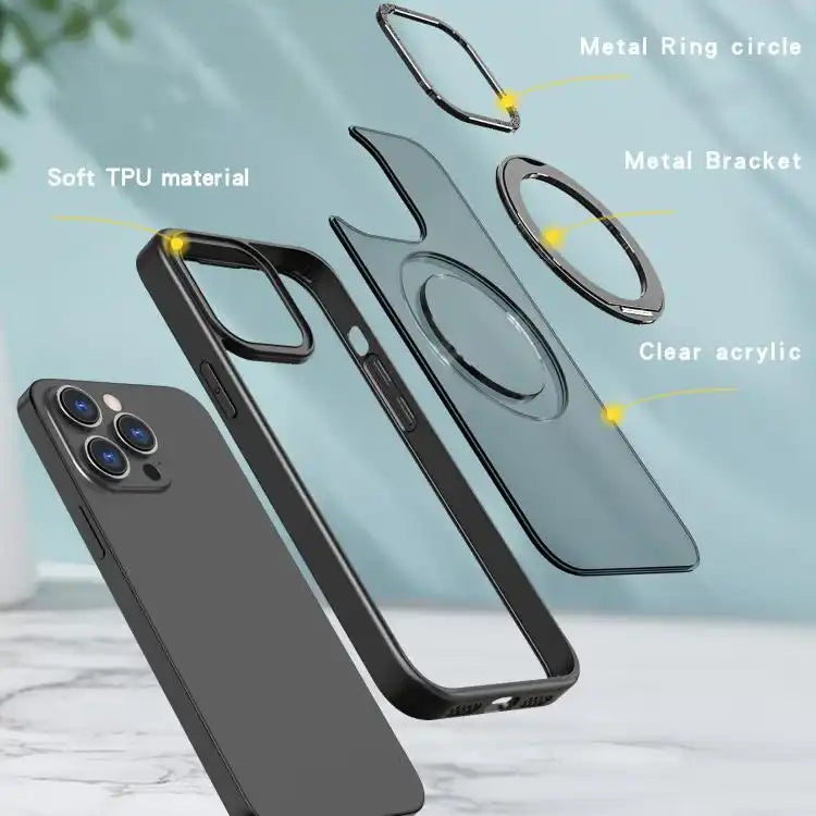 kalebol MagSafe Metal Ring Holder Phone Case