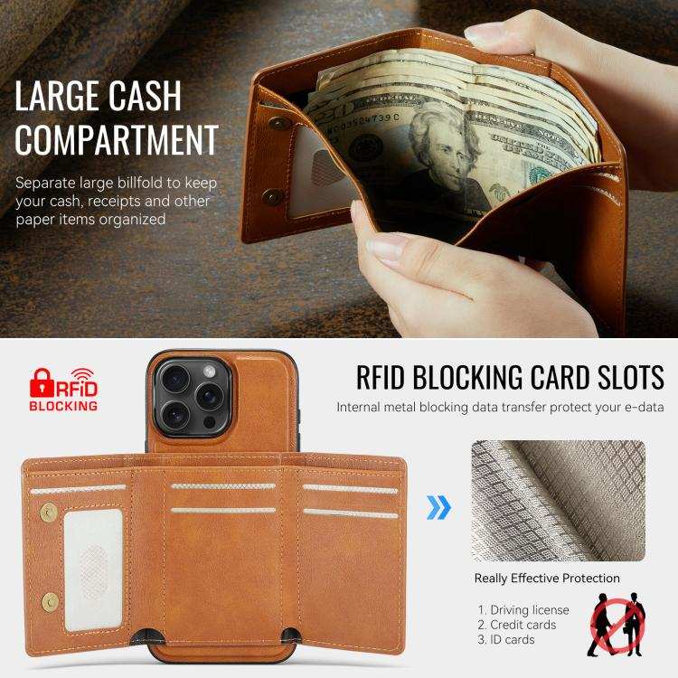 Fierre Shann 2 in 1 Holder RFID Card Slot Wallet MagSafe Phone Case