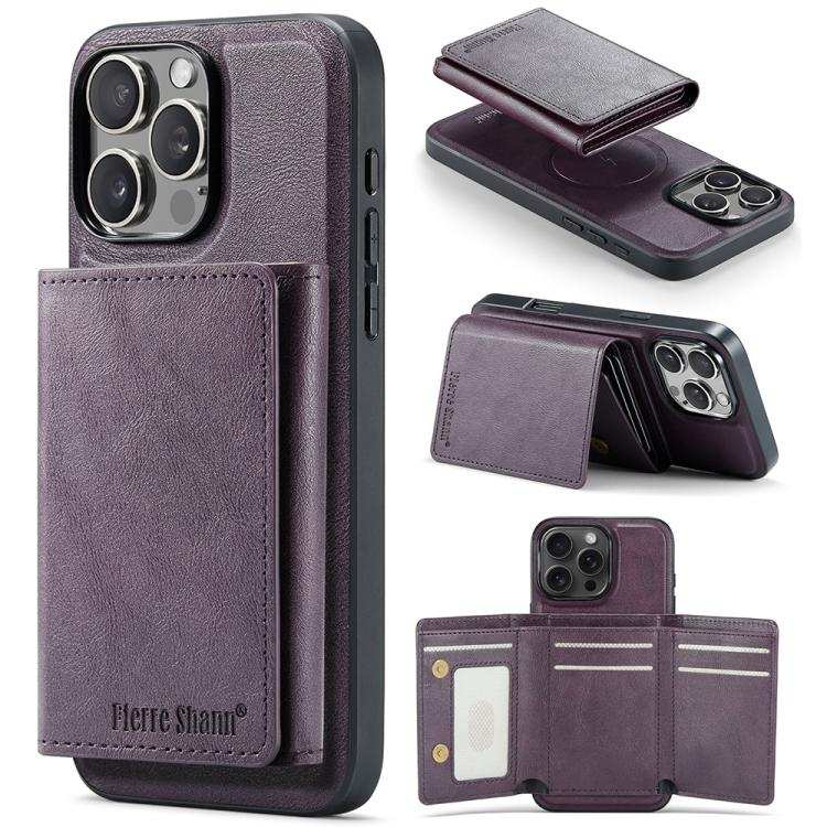 Fierre Shann 2 in 1 Holder RFID Card Slot Wallet MagSafe Phone Case