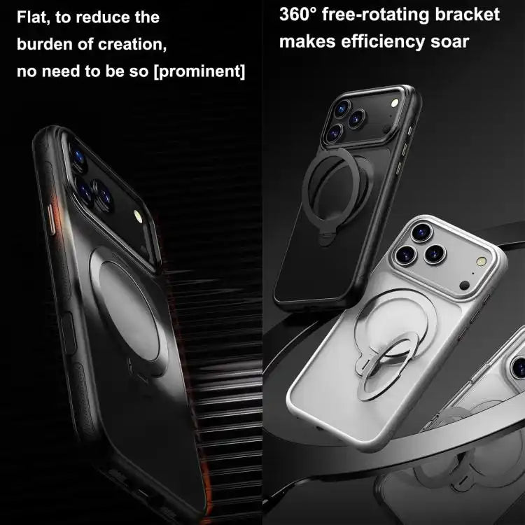 Gear-Style Stress Relief 360 Rotation Holder MagSafe Phone Case