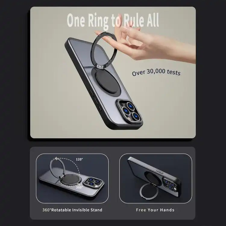Kalebol 360-degree Rotating MagSafe Magnetic Holder Phone Case
