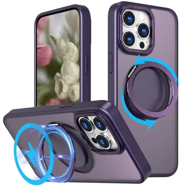 Kalebol 360-degree Rotating MagSafe Magnetic Holder Phone Case