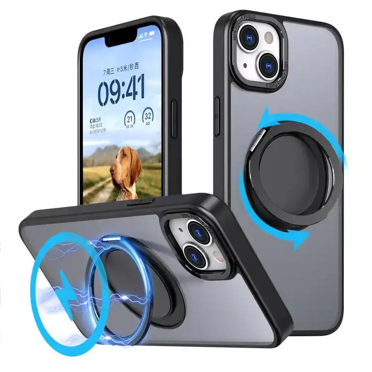 Kalebol 360-degree Rotating MagSafe Magnetic Holder Phone Case