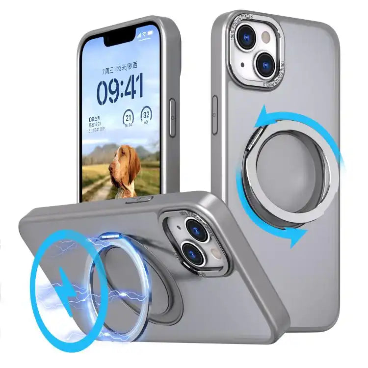 Kalebol 360-degree Rotating MagSafe Magnetic Holder Phone Case