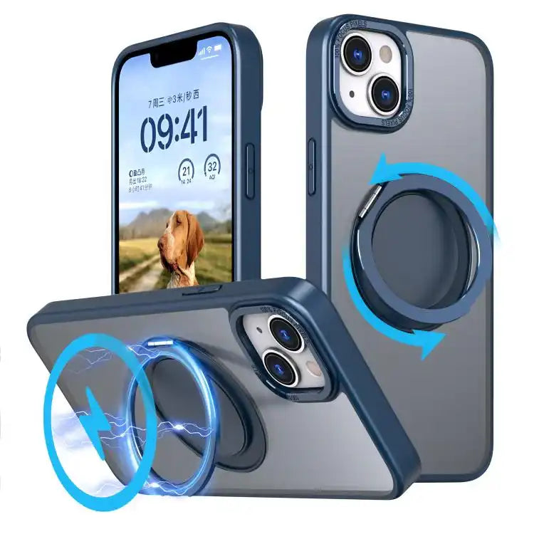 Kalebol 360-degree Rotating MagSafe Magnetic Holder Phone Case