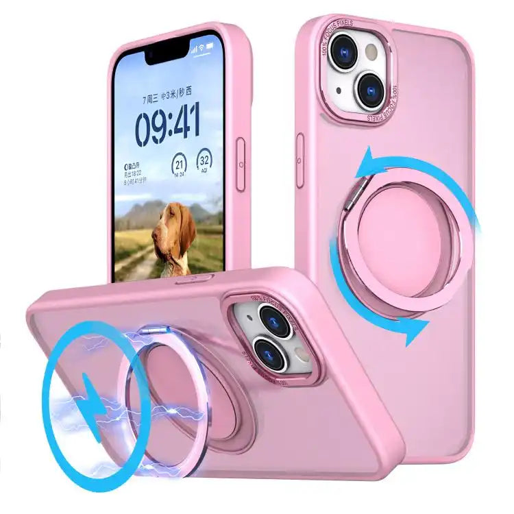 Kalebol 360-degree Rotating MagSafe Magnetic Holder Phone Case